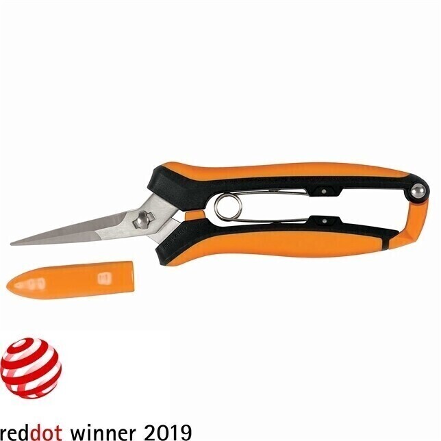 Fiskars Softgrip Pruning Snips Curved with Micro-Tip Stainless Steel