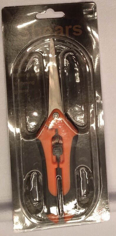 Biochem Grow Stainless Steel Pruning Shears Long Blade Orange, Black 3 inch
