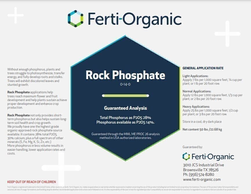 Ferti-Organic Rock Phosphate 0-14-0