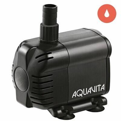 AquaVita Water Pump Submersible/ Inline with 10 foot cord, 1/2 inch, 3/4 inch outlet, 1/2 inch, 3/4 inch inlet