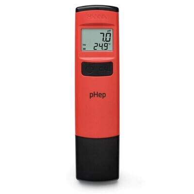 Hanna Instruments Waterproof Pocket Tester pH, Temperature Red 0.1 resolution