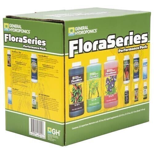 General Hydroponics Flora Performance Kick Starter Pack Bundle Kit small bottles