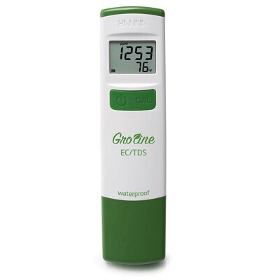 Hanna Instruments Groline Waterproof Pocket Tester for EC/ PPM/ TDS/ Temperature 0.01 resolution