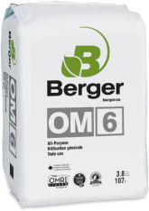 Berger OM6 All Purpose Growing Medium Compressed Bale 7.7 cubic foot 215 liter 3.8 cubic foot 108 liter 30/ skid