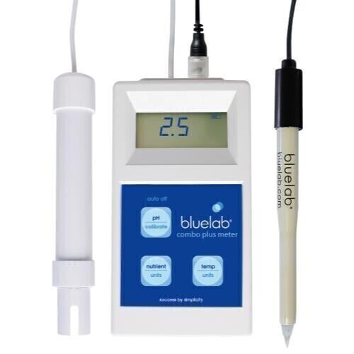 Bluelab Combo Meter Plus Commerical for pH, EC, PPM, TDS, Temperature of Solution and pH of Soil, Rockwool, Coco, Potting Mixes, etc.