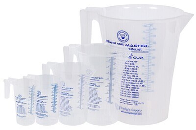 Measure Master Round Measuring Cup Graduated Container with Handle