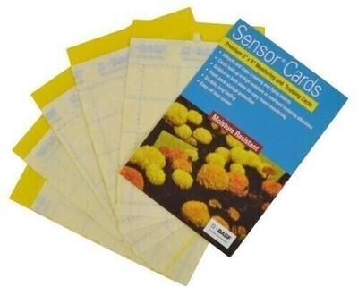 BASF Sticky Traps for Aphid, Whitefly, Fungus Gnat, etc. Yellow Card 3x5 inch 1/ each