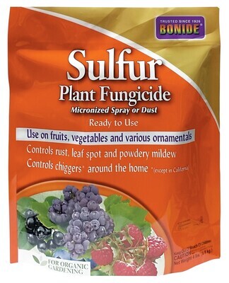 Bonide Micronized Spray/ Dust Fungicide Plant Elemental Sulfur 4 pound 1.8 kilogram