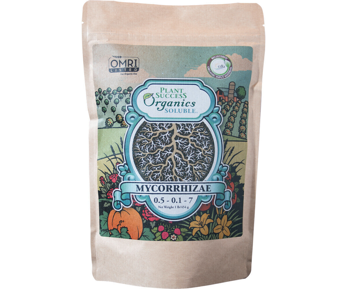 Plant Success Organics Biological Soluble Mycorrhizae Inoculant 0.5-0.1-7 1 pound 455 gram 1/ each