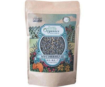 Plant Success Organics Biological Soluble Mycorrhizae Inoculant 0.5-0.1-7 1 pound 455 gram 1/ each