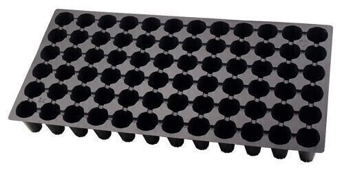 Super Sprouter 1020 Propagation Plug Tray Insert Heavy Duty Black Germination Sheet 10x20 inch 72 site Round Cells 1/ each