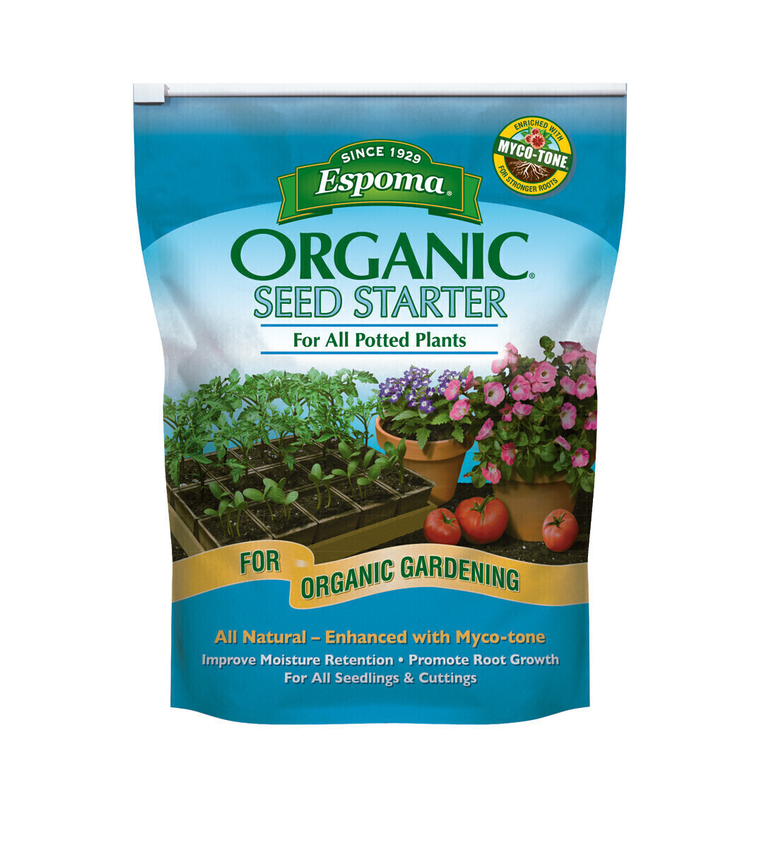 Espoma Organic Seed Starter 0.31 cubic foot 8.8 liter 8 dry quart 1/ each