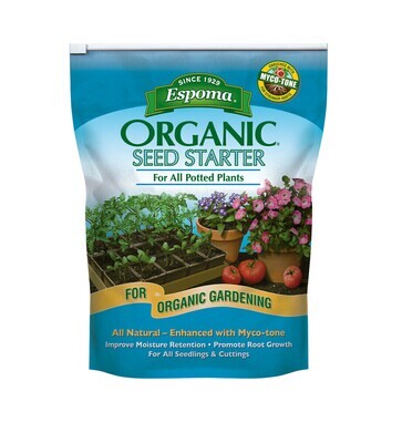 Espoma Organic Seed Starter 0.31 cubic foot 8.8 liter 8 dry quart 1/ each