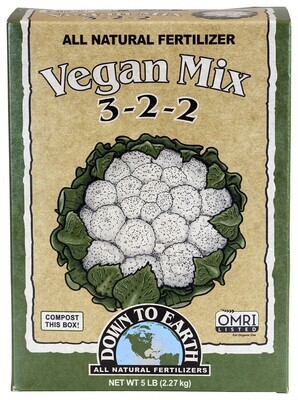 Down to Earth Dry Vegan Mix 3-2-2