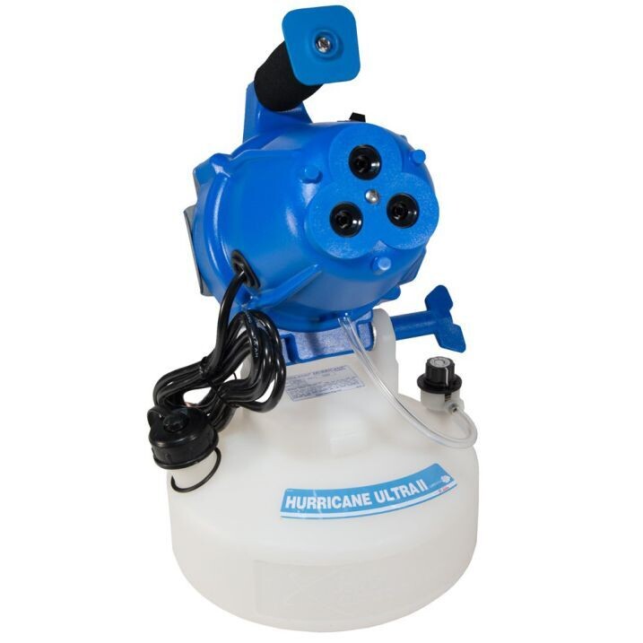 Hurricane Ultra II ULV Electric Mister Sprayer Oil &amp; Water Based Fogger with Adjustable Flow Rates 5.5 micron particle size 1 gallon 3.8 liter 0-4.5 gallon/ hour 0-17 liter/ hour