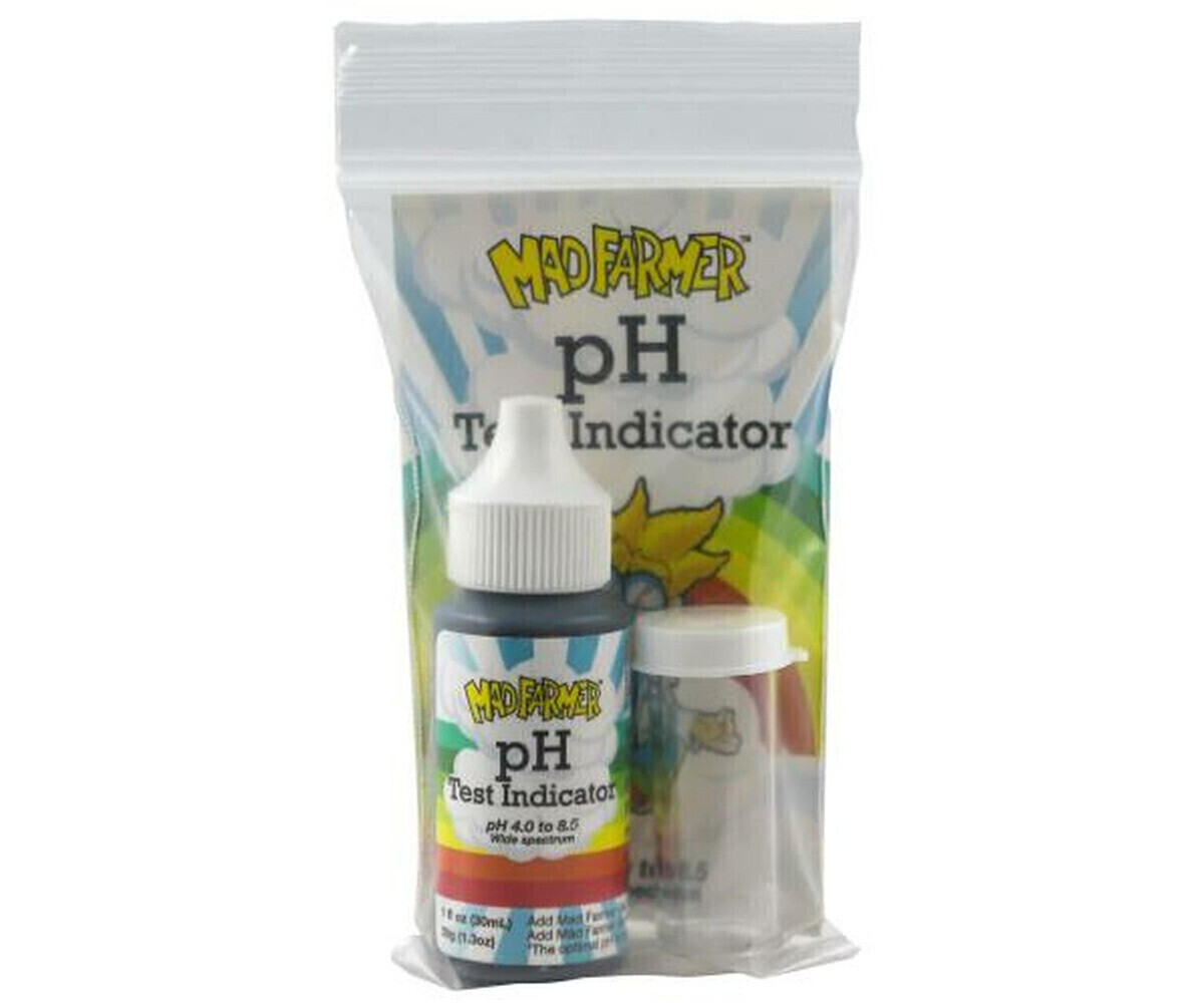 Mad Farmer pH Test Indicator Solution 1 fluid ounce 30 milliliter with Test Tube and Cap 1/ each