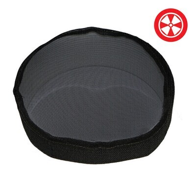 Bug Net Filter for Intake Fans Machine Washable with an Elastic Opening and Stick On Velcro Strips Black