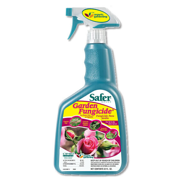 Safer Garden Fungicide Ready to Use RTU with Trigger Sprayer Bottle 1 quart 1 liter 1/ each