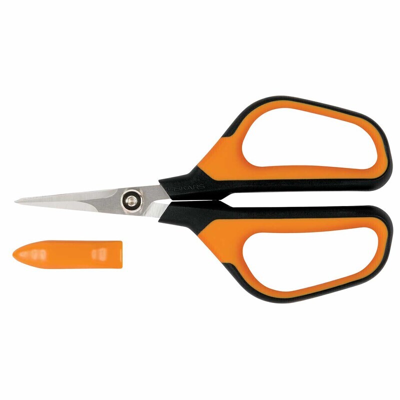 Fiskars Softgrip Pruning Shears Extra Large Loop Handles, Micro-Tip Blades Stainless Steel