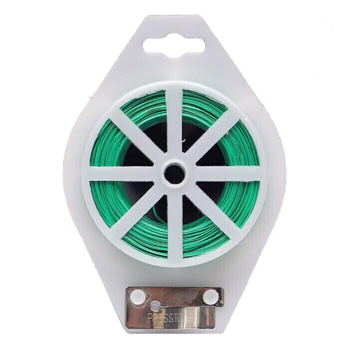 Grow1 Twist Ties with Dispenser &amp; Cutter Green