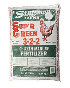 Stutzman Farms Sup&#39;r Green Chicken Manure Organic Premium 25 pound 11 kilogram 1/ each