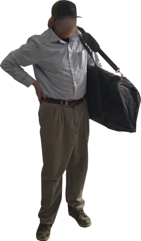 Biochem Grow Carbon-Lined XXL Duffle Bag Smell Proof Black 40x20x20 inch