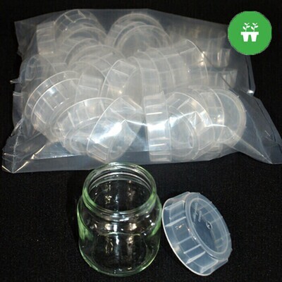 Super Starts Microclone Tissue Culture Snap On Lids Polypropylene fit common Jars used for Tissue Culture, Baby Food, etc. 30/ pack