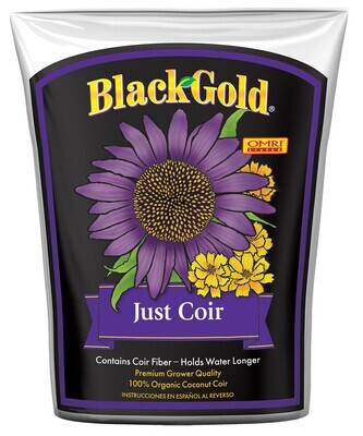 Sun Gro Black Gold Just Coir Coco Coir Coconut Fiber Loose Fill 2 cubic foot 57 liter 1/ each