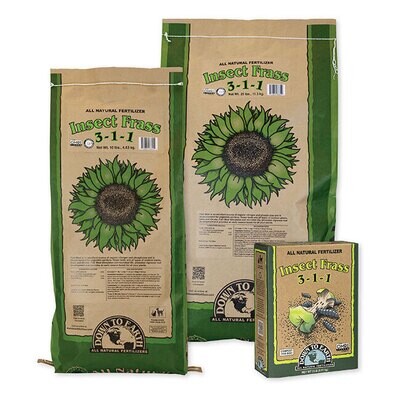 Down to Earth Dry Insect Frass 3-1-1 2 pound 909 gram 1/ each Down to Earth Dry Insect Frass 3-1-1 2 pound 909 gram 1/ each
