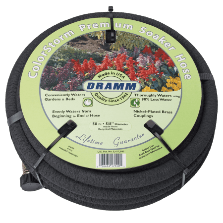 Dramm Soaker Hose ColorStorm with Standard Brass Fittings
