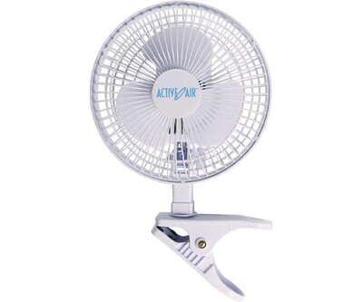 Active Air Clip Fan White 6 inch 15 watt