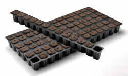 International Horticultural Technologies IHort EXcel 1020 Propagation Plug Tray Insert 10x20 inch Prefilled with Coco Peat Plugs, Myco