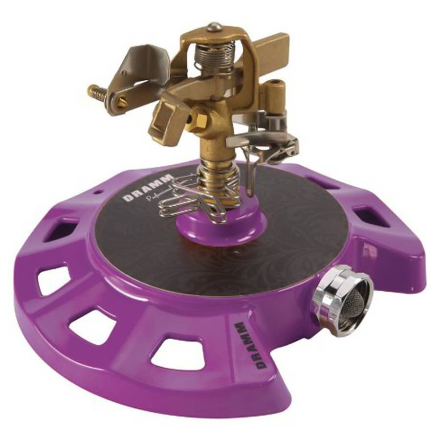 Dramm ColorStorm Spinning Metal Sprinkler Stationary base, up to 38 foot Diameter