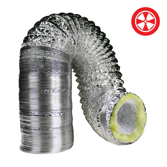 Grow1 Standard Ducting Insulated 4 inch 25 foot/ pack