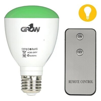 Grow1 Green LED Lamp Light Bulb with Remote