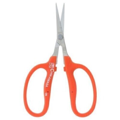 Chikamasa Bonsai Trimming Shears Stainless Steel Curved Blade Orange B500SR