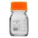 Pyur Scientific Glass Storage Bottle with GL45 Screw Cap, size: 100 milliliter