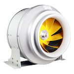 F5 Industrial Inline Fan 3 speed 12 foot cord 12 inch 1432, 1755, 2320 cubic foot per minute cfm
