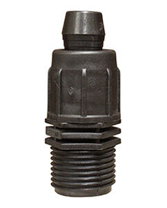 Irritec Perma-Loc Tubing Leak Proof Connector Fitting Twist Lock Adapter Straight Coupler to Garden Hose Male Pipe Thread MPT