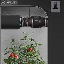 AC Infinity Cloudline Quiet Inline Duct Fan System with Temperature and Humidity Controller