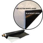 Bold Light Deprivation Cover Reinforced Black/ White, size: 13.5x100 foot 8 mil