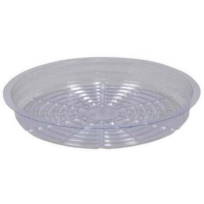 Grow1 Round Saucer Injection Molded, size: 4 inch Clear 1/ each