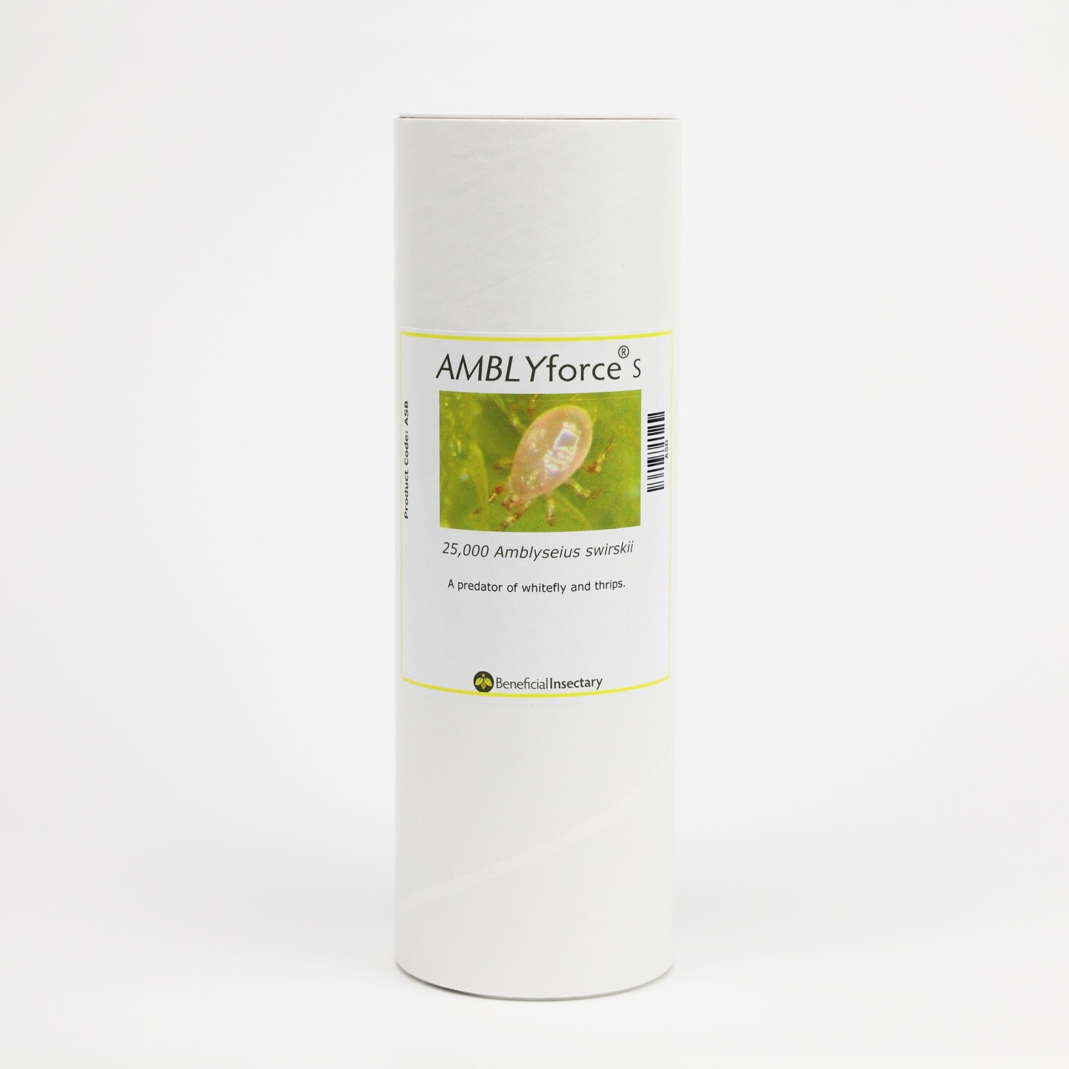 Beneficial Insectary Predatory Mite All Life Stages Controls Whitefly, Spider Mite, Thrip, etc. Amblyseius swirskii, size: 1 liter Tube with 80% Bran and 20% Vermiculite 25,000/ pack