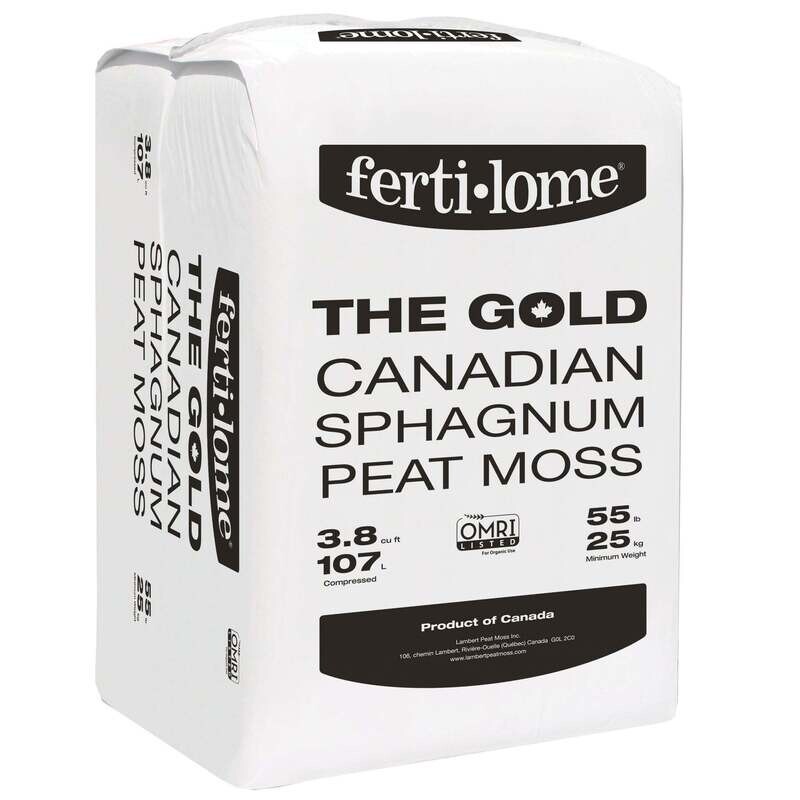 Fertilome The Gold Sphagnum Peat Moss Compressed Bale 3.8 cubic foot 108 liter 1/ each