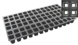 Ener-G 1020 Propagation Plug Tray Insert Black Tearaway Sheet (6 Strips of 13) Thermoformed 10.56x21.06 inch 78 site 1.26 top x 1.74 deep inch Square/ Round Cells compatible with 30/50 plugs 1/ each Ener-G 1020 Propagation Plug Tray Insert Black Tearaway Sheet (6 Strips of 13) Thermoformed 10.56x21.06 inch 78 site 1.26 top x 1.74 deep inch Square/ Round Cells compatible with 30/50 plugs 1/ each