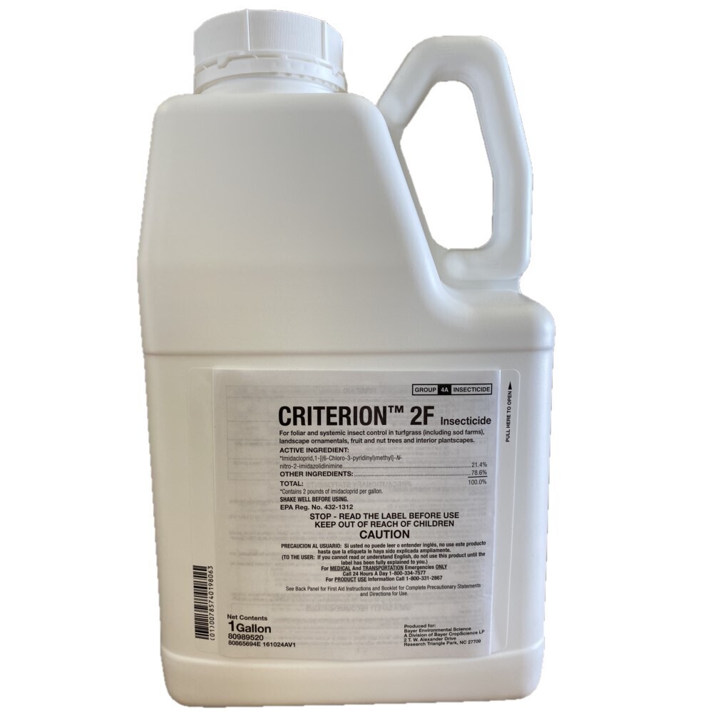 Criterion 2F Pest Control Whitefly, Aphid, Thrip, Gnat 75% Imidacloprid 1 gallon 4 liter 1/ each