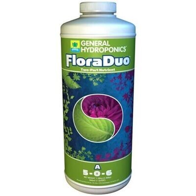 General Hydroponics FloraDuo A 5-0-6 1 pint 500 milliliter 1/ each