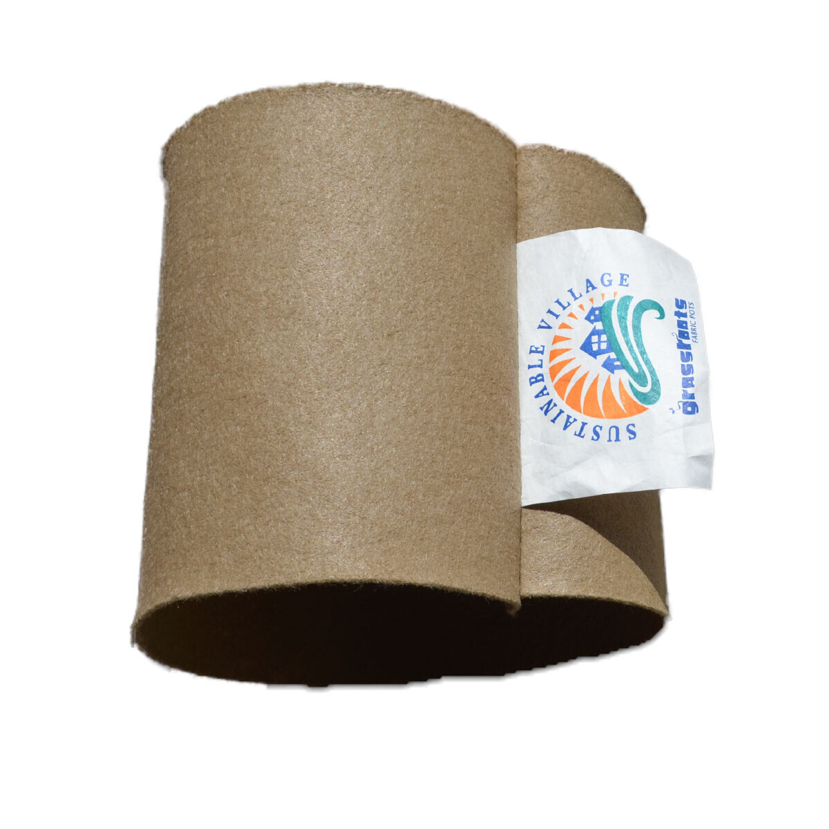 Grassroots Round Fabric Pot Bottomless Tan 1 gallon 7x7 inch 1/ each