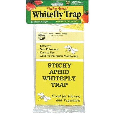 BASF Sticky Traps for Aphid, Whitefly, Fungus Gnat, etc. Yellow Cards 4x10 inch 10/ pack