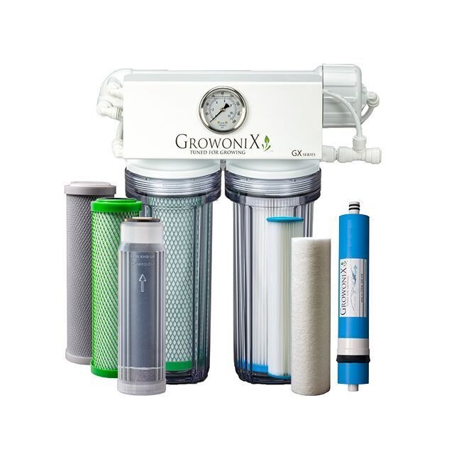 GrowoniX CX Series Mounted Reverse Osmosis RO Filtration Complete Filter System